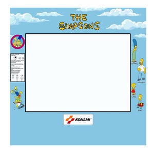 Pegatina gráfica de bisel de Arcade 1up Simpsons Arcade