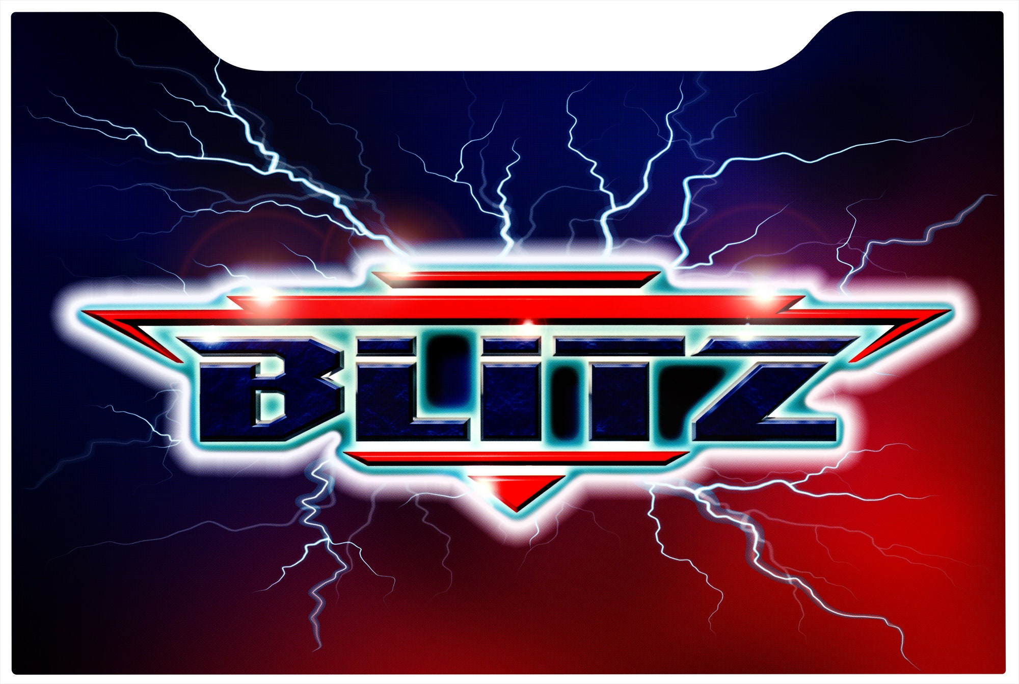 NFL Blitz Arcade 1up Cabinet Riser Graphic Decal Sticker