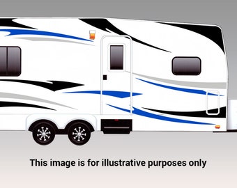 Kits de calcomanías/gráficos grandes para RV, remolques, caravanas y autocaravanas 24-k-1