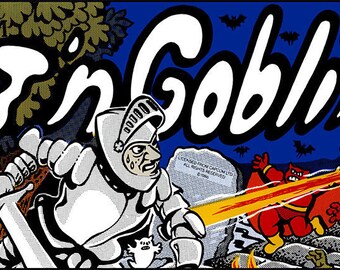 Ghosts and Goblins Arcade Marquee Artwork Stickers Graphic Laminated All Sizes 