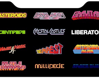 Arcade1up Cabinet Riser Graphics Space Invaders Graphic Sticker Decal ...