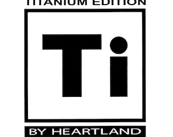 Calcomanía gráfica con el logotipo BigHorn Titanium Edition para autocaravana, H-90