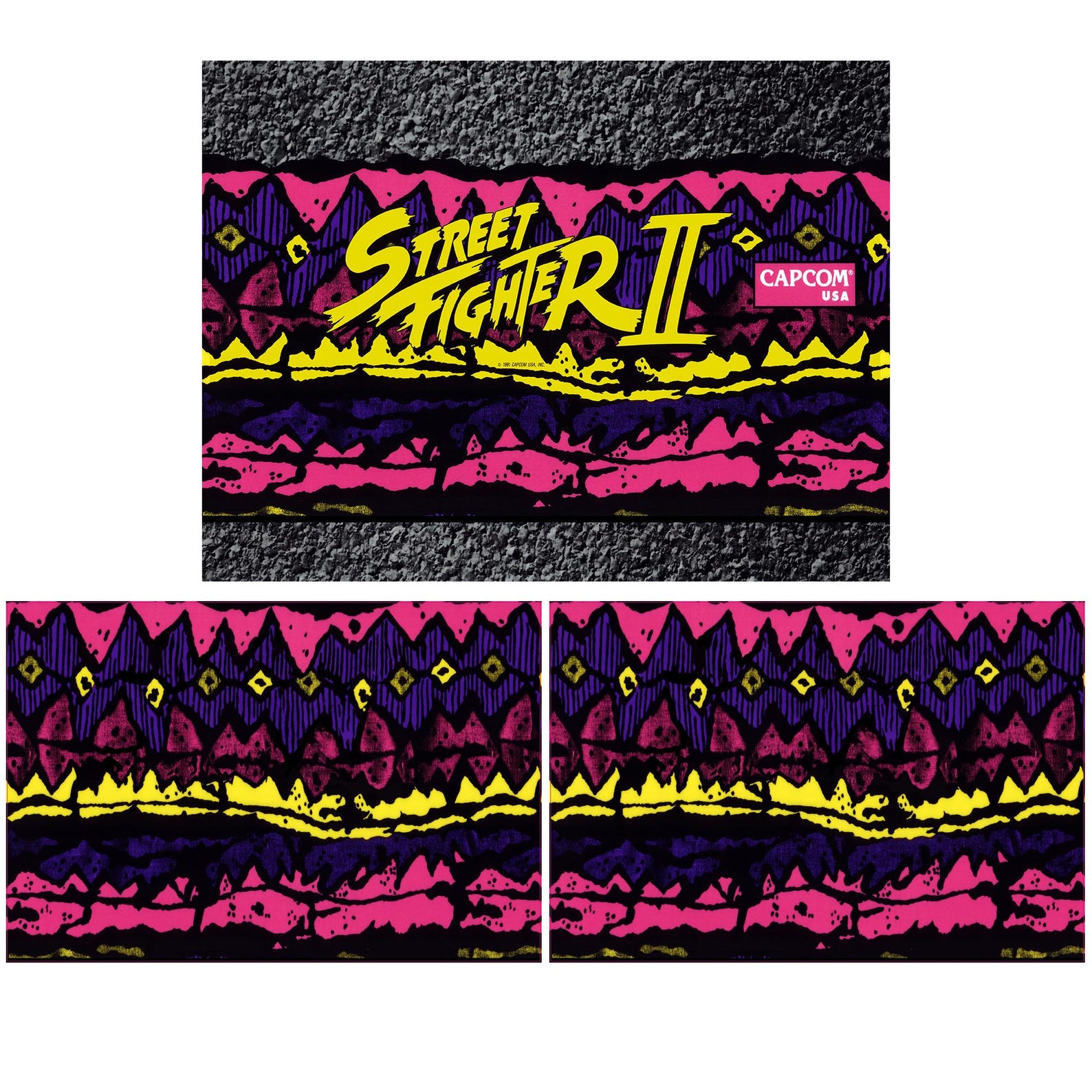 Arcade1up Riser Stickers Street Fighter 2 Arcade 1up Cabinet SE Riser Graphics Decals Stickers ...