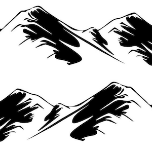 2 RV Trailer Montana Mountain Graphic Decal -807-3