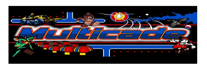 Mame Arcade Multicade Marquee for Reproduction Header/backlit Sign - Etsy