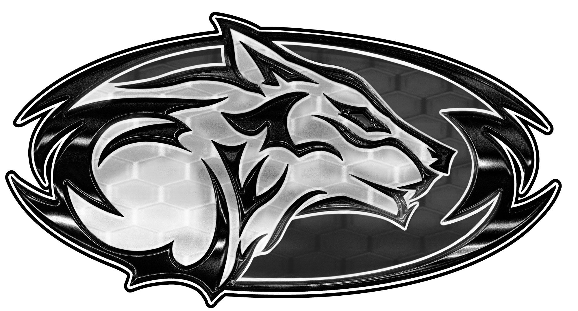1 RV Trailer Camper Heartland Wolfpack badge Logo Decal Graphic -2202-3