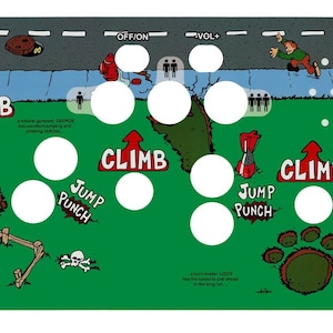 Arcade 1Up Cabinet Rampage CPO Overlay Deck Sticker Decal Graphic