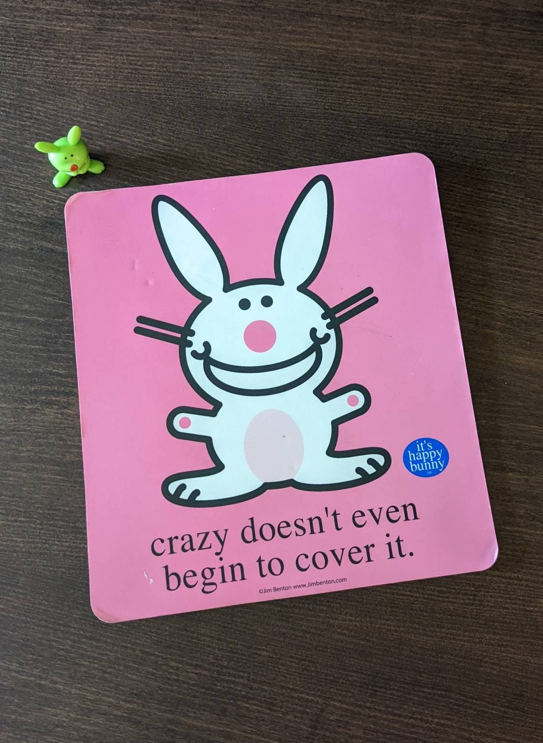 Early 2000's Happy Bunny Mousepad and Figurine - Etsy