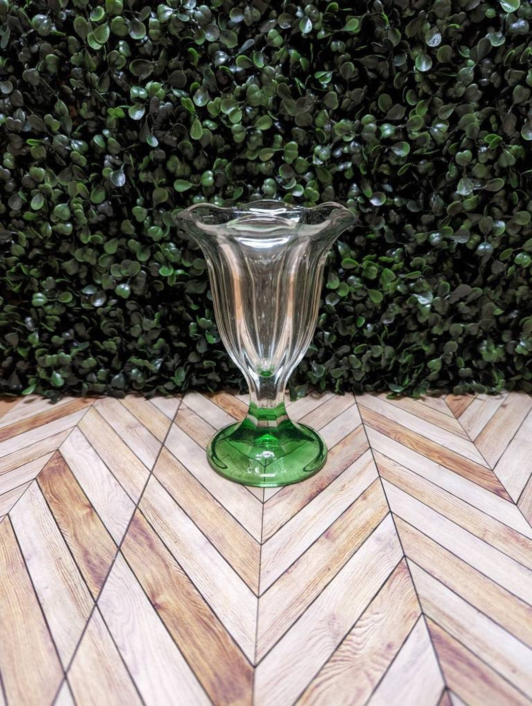 Vintage Anchor Hocking Ice Cream Social Tulip Sundae Glasses, Luscious