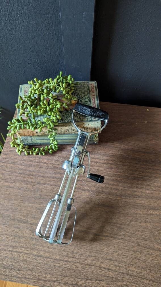 Midcentury Ekco Flint Hand Mixer, Antique Hand Mixer Etsy