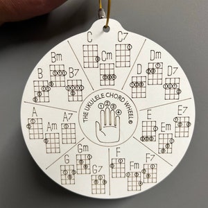 Ukulele Akkorde aus Holz, Musiker Rad