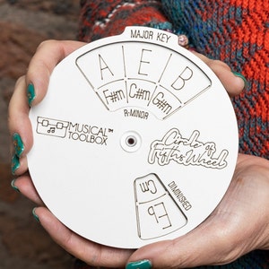 Brown Circle Of Fifths Wooden Musician Melody Wheel