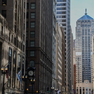 Chicago Board of Trade Downtown Buildings Photograph - Windy City Canvas Photo Print - home / office decor ChiTown / JYRadin Photography
