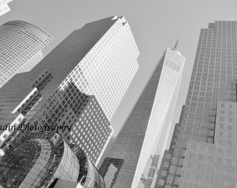 World Trade Center New York City Architecture Photography - Black and white - home decor/ office decor / NYC photo / The Big Apple JYRadin