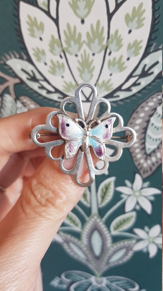 Broche En Argent 925 Vintage Environ 1910 - France - Occasion