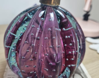 398F Seguso Murano blue and cranberry table lamp base ( non wired) base only