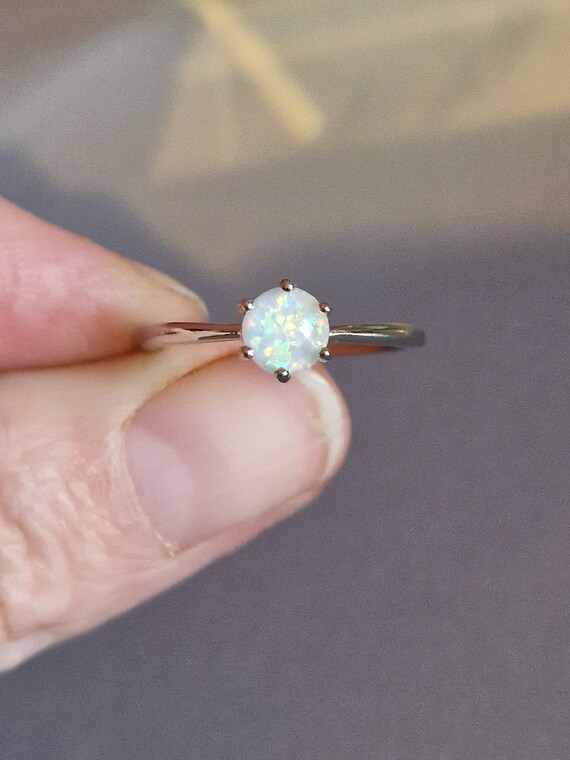 Faux opal ring clearance