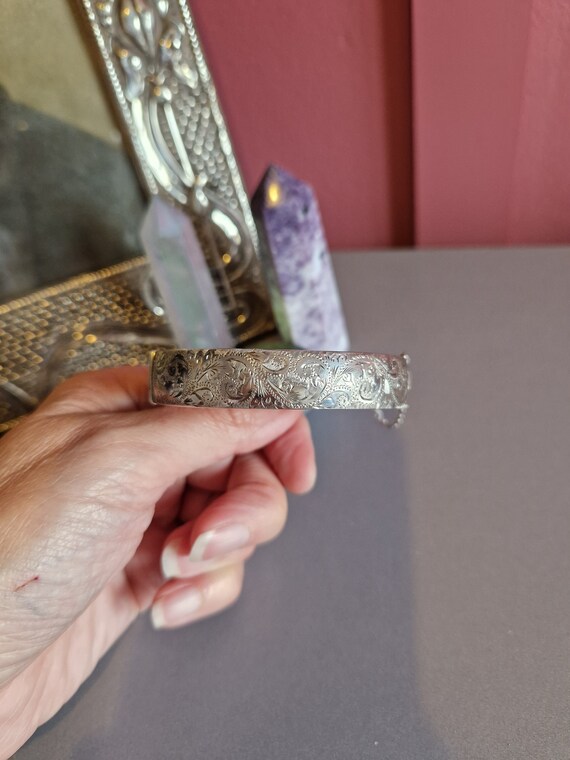 英国バーミンガム1897年製造アンティーク銀製ホールマーク刻印ピン