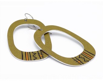 Tribal Earrings - Large, Lightweight, Nickel Free Earrings with Tribal-inspired Designs for Sensitive Ears