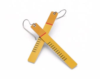 Pastel Statement Earrings, Lightweight Hypoallergenic Aluminum Titanium, Fun Modern Style