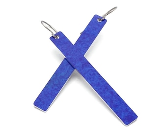 Minimalist dangle earrings - variety of solid colors, lightweight and hypoallergenic.