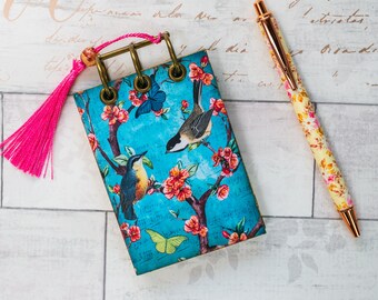 A7 Refillable Pocket Notepads with Wooden Covers