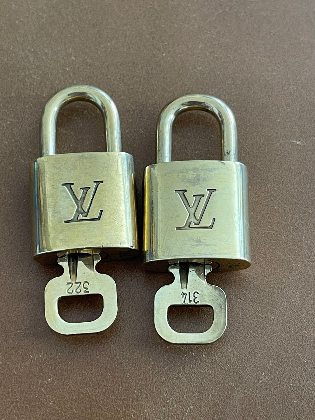 SL14 Louis Vuitton Padlock Locks and Keys 322 & 314 LV Purse Etsy