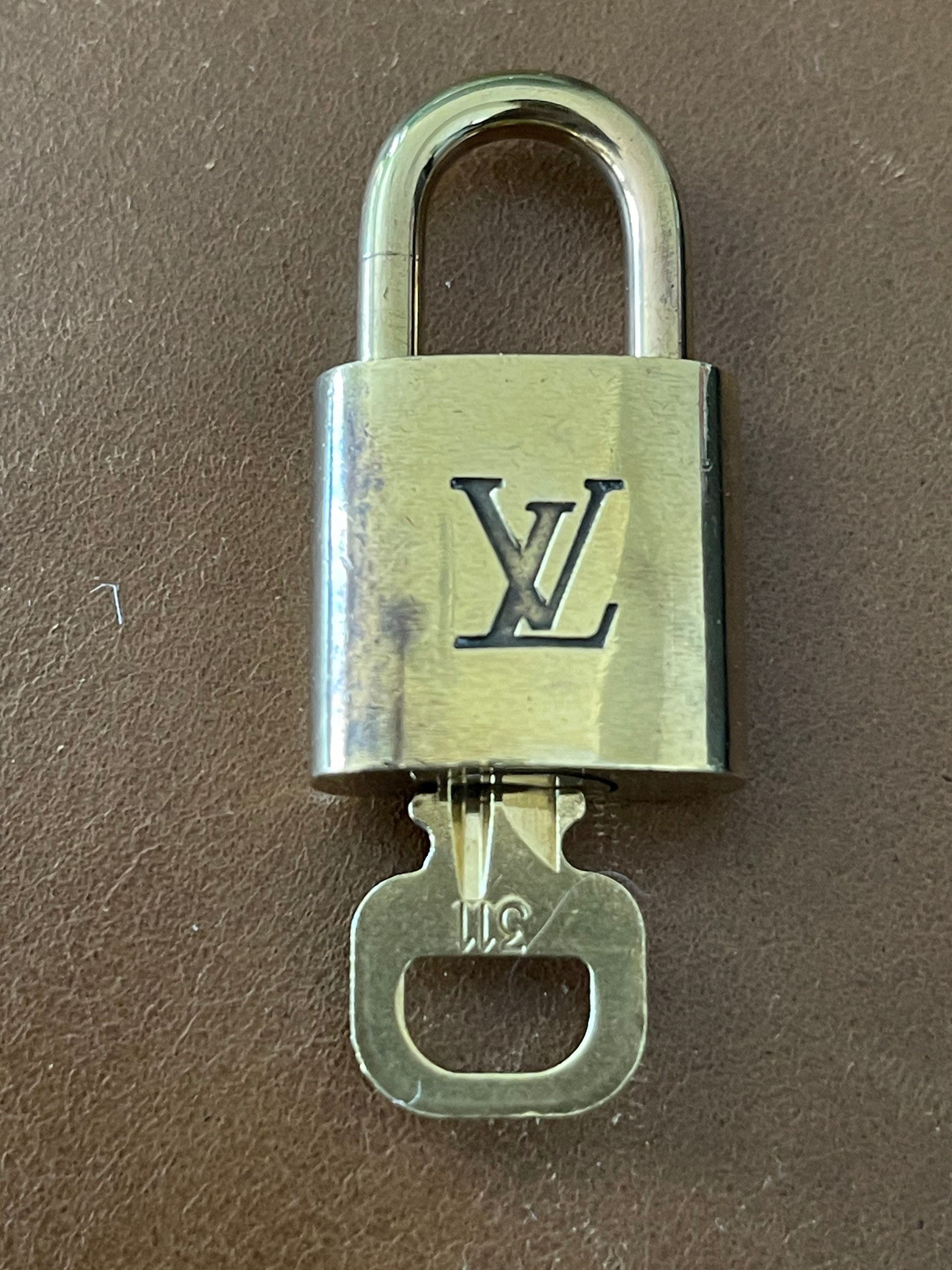 Louis Vuitton Padlock Lock and Key 311 LV Purse Charm Not 