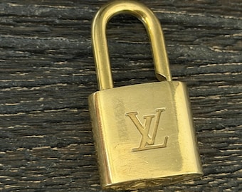 SL-757 Louis Vuitton messing hangslotslot en GEEN sleutel #311 LV portemonnee-bedel niet gepolijst