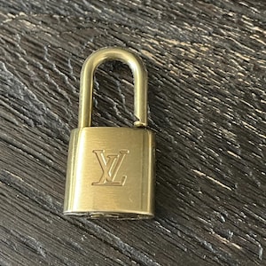 SL-490 Louis Vuitton brass padlock lock and NO key #304 LV purse charm not polished