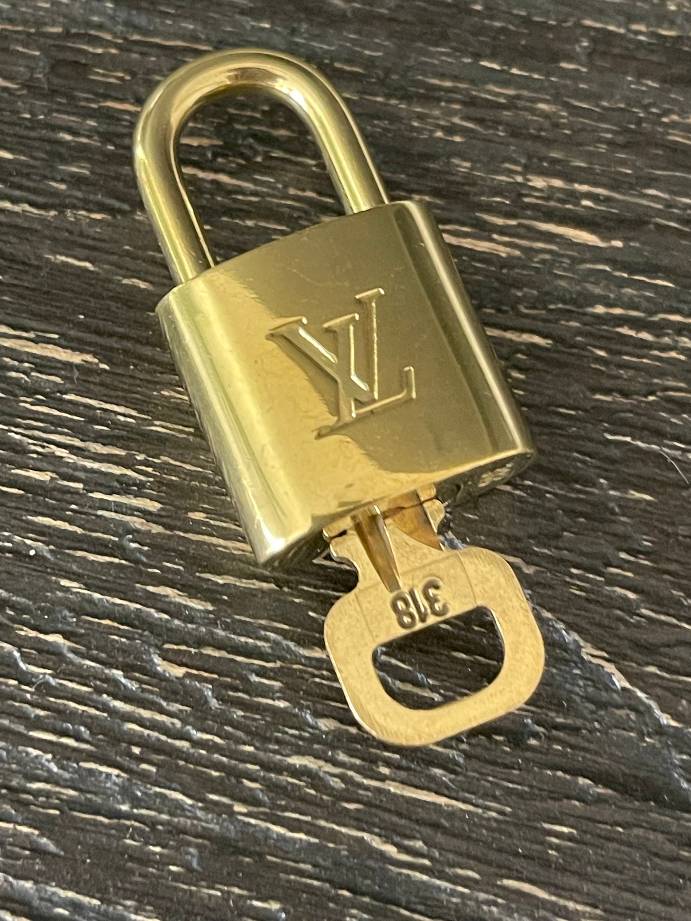 Louis Vuitton Brass Padlock and Key 318 - Bags of CharmBags of Charm