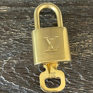 Louis Vuitton Padlock Lock and Key 318 LV Purse Charm Not 