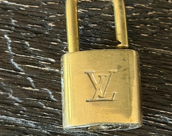 SL-730 Louis Vuitton brass padlock lock and NO key #322 LV purse charm not polished