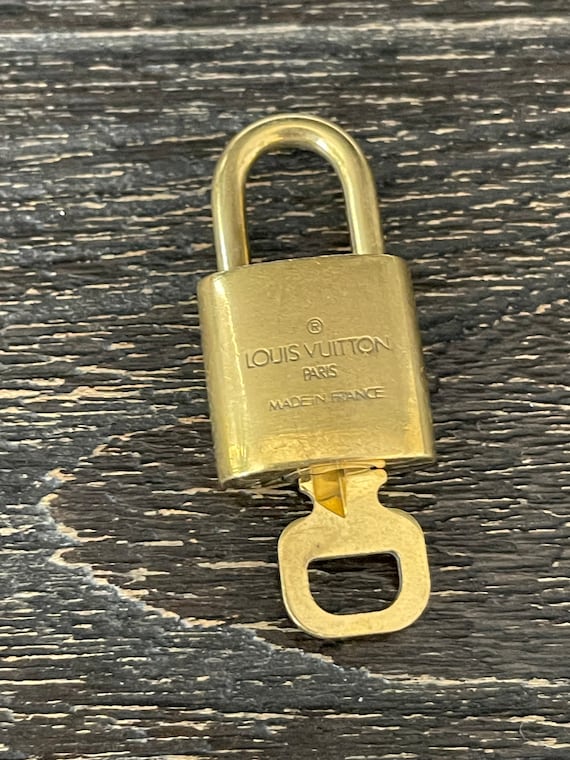 Louis Vuitton Padlock Lock and Key 301 LV Purse Charm Not 