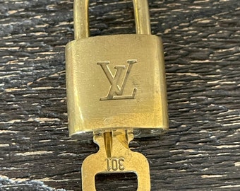 Louis Vuitton Padlock Lock and Key 333 LV Purse Charm Not 