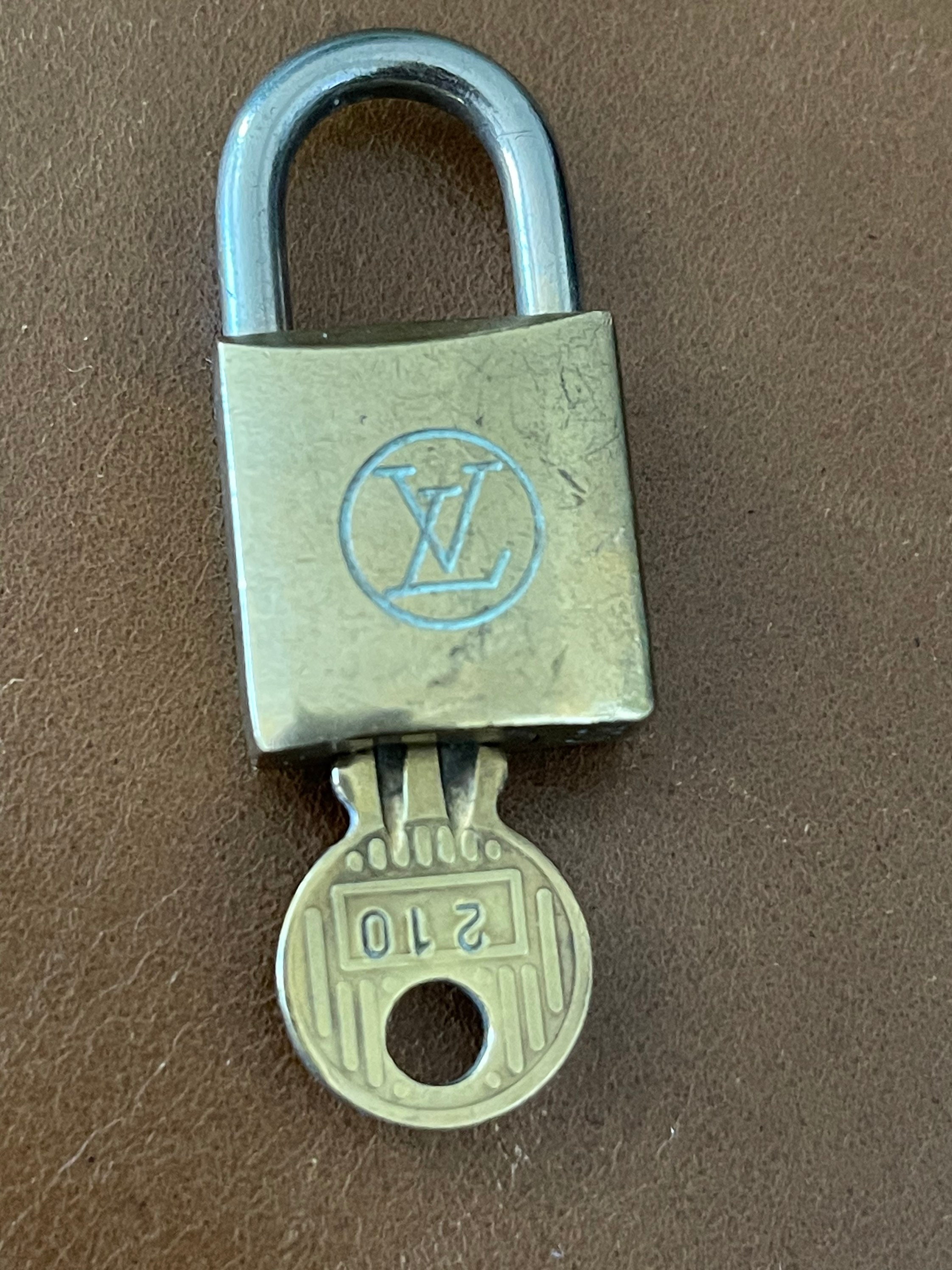 Louis Vuitton Padlock Lock and Key 210 LV Purse Charm Not 