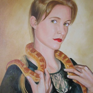 Mädchen mit einer Schlange