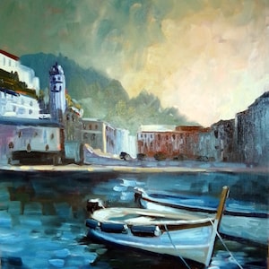 the port, oil on canvas