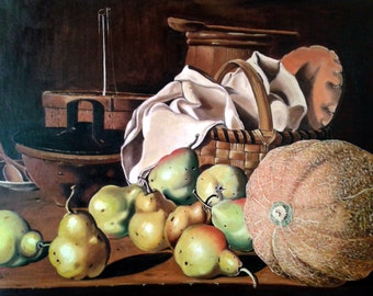 ルイス・メレンデス - オレンジとクルミのある静物画 1772年 美術館