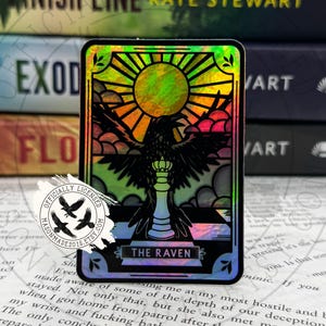 Licensed Ravenhood Tarot Sticker, Kate Stewart Sticker, The Ravenhood, E-Reader Sticker, Waterproof Sticker, Ravenhood Men Sticker, Bookish