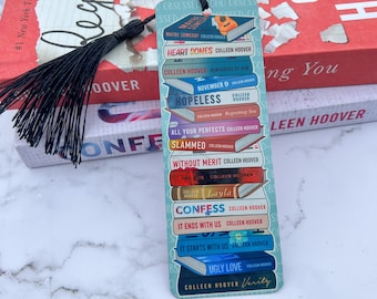 CoHo Bookmark Blue, Colleen Hoover Reading List, CoHo Obsessed, Heart Bones Bookmark, CoHo Gift, CoHo Book Stack, Colleen Hoover Book