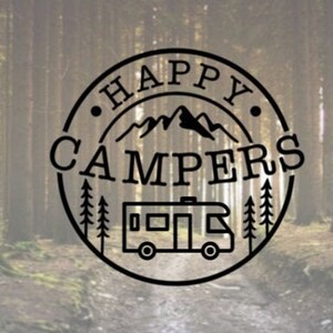 Class C Decal, Happy Campers Decal, Class C Happy Campers, Decal for Camper, Happy Camper Decal