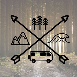 Van Life Decal, Full Time Van Life, #VanLife, Van Decal, Traveler Decal