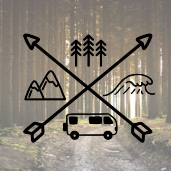 Van Life Decal, Full Time Van Life, #VanLife, Van Decal, Traveler Decal