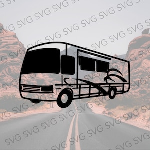 Class A SVG, Motorhome SVG, Class A Camper, Camper SVG, Camper Cut File, Camper Cutting File