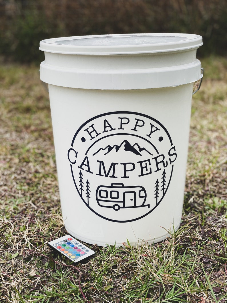 Camping Bucket Light Decalbucket Light Decalrv Decorationrv Etsy