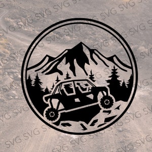 Side by Side SVG, 2 Seater Side by Side, Offroading Vehicle Svg, SxS Cut File, Camping SVG, Off Road Vehicle, OHV Cut File