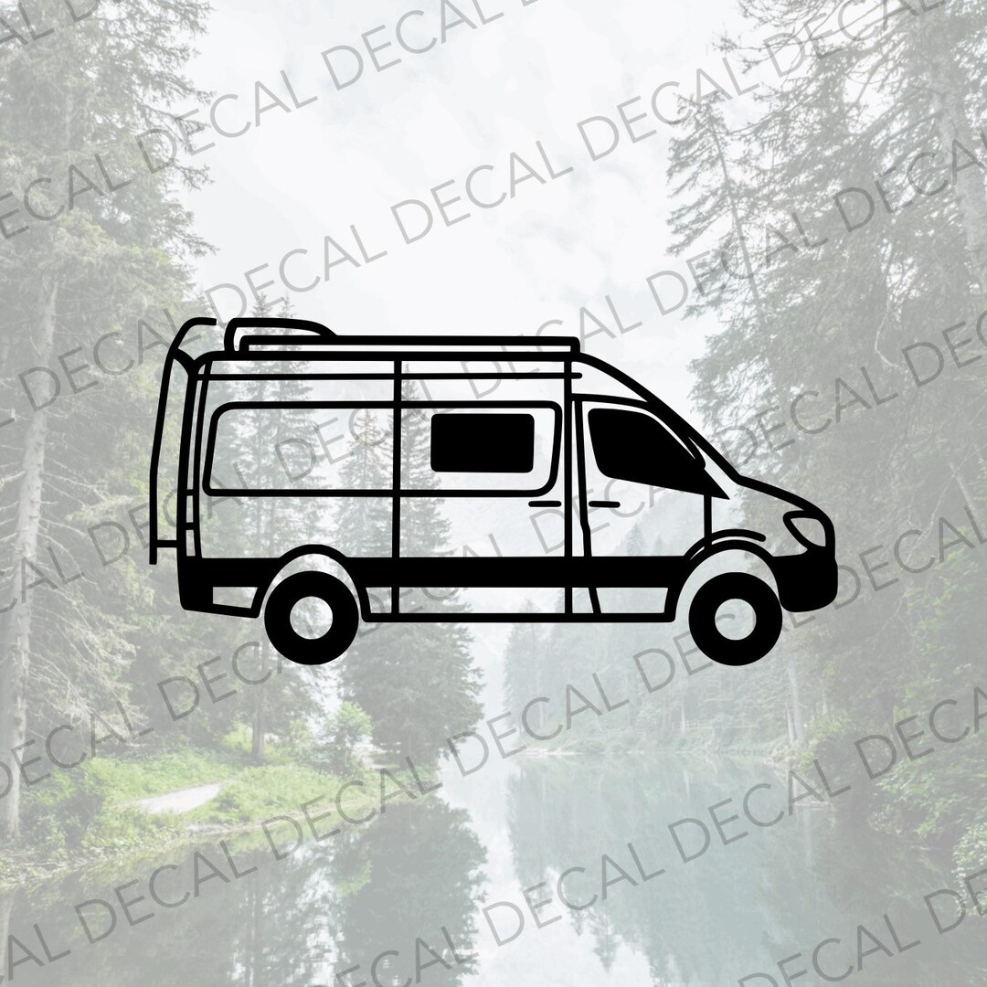 Camper Van Decal, Van Life Decal, Full Time Van Life, vanlife, Van Decal, Traveler Decal, RV