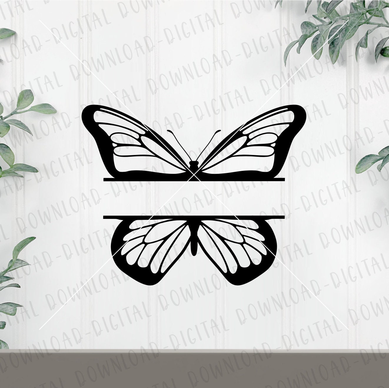 Split Butterfly Svg, Name Butterfly Svg, Butterfly Cut File - Etsy