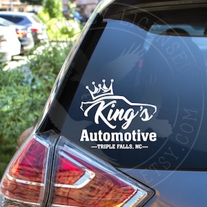 Licensed King’s Automotive Ravenhood Decal, Kate Stewart Decal, The Ravenhood Car Decal, Triple Falls Car Decal